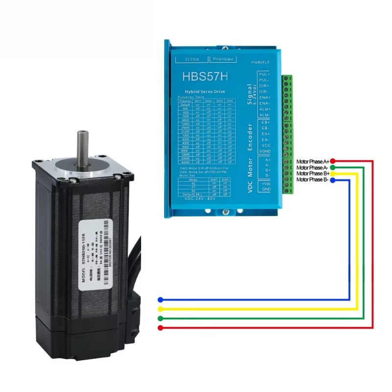 HLTNC 57 Nema23 57HS112mm 2Pha - Nema 23 Closed Loop Stepper Motor Driver Kit 评论和价格